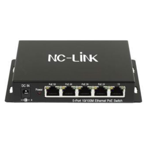 NC-PUS051D 5Port 100Mbps Desktop Switch with 4-Port PoE